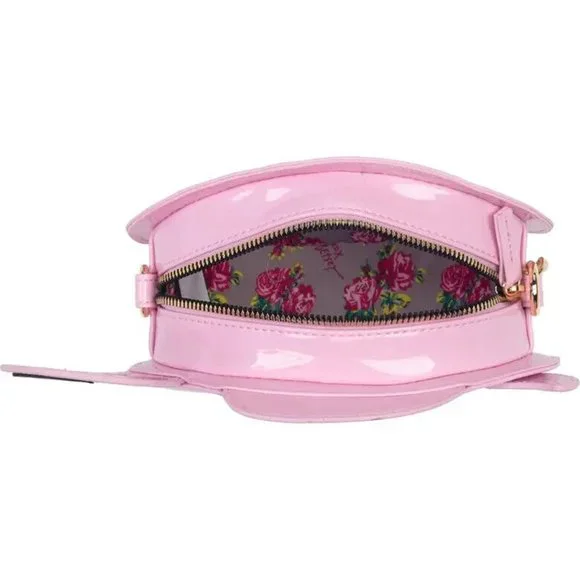Betsey Johnson Kitsch Betsey Flamingo Floaty Small Crossbody Bag Pink New Sealed - Picture 7 of 13